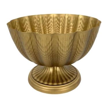 Imagem de Fenteer Vaso de flores de metal, vaso de plantas, compota, pedestal, de flores, arranjo floral, peça central de mesa para eventos, estante de livros, Style D