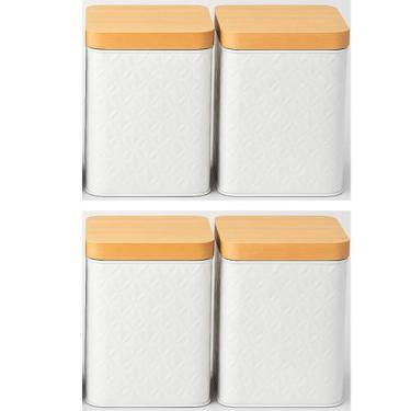 Imagem de Kit 4 Potes Organizador De Cozinha Conjunto Porta Mantimento - AMIGOLD