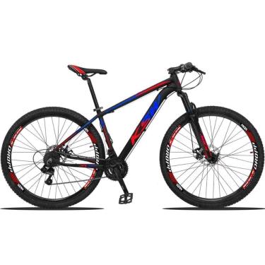 Imagem de Bicicleta Aro 29 Ksw 12v Deore Freio Hidraulico Trava Guidão - Preto-azul E Vermelho - 15"