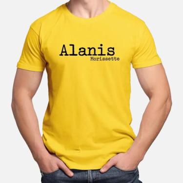 Imagem de Camiseta Camisa de Algodão Adulto Masculina Feminina  Alanis Morisset 