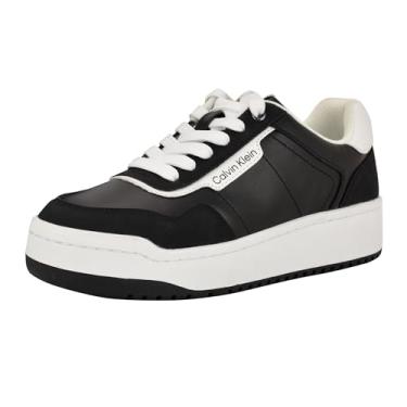 Imagem de Calvin Klein Adryen Tênis feminino, Preto/Branco 001, 40