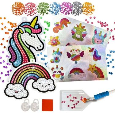 Imagem de Kit Diamond Stickers Adesivos Para Pintura com Diamantes Pedras Diamante 5D Brinquedo Educativo para crianças