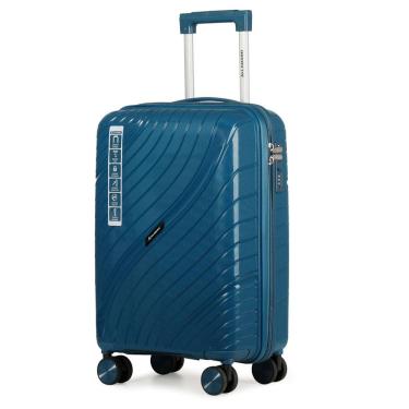 Imagem de Mala de Viagem 10kg de Bordo em Polipropileno e Zíper Duplo Antifurto com Rodas 360º e Cadeado - Padrão Anac - Allabard