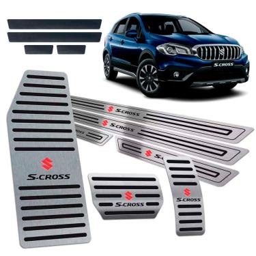 Imagem de Suzuki S-cross 2017/2019 Soleira Pedaleira Descanso Preto