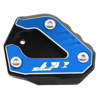 Imagem de BYYINGSUS Placa ampliadora de suporte lateral acessórios para motocicletas Suporte de ampliação de pé Exte compatível com S1000RR S1000 RR S 1000 RR 2019-2022 2023 (azul)
