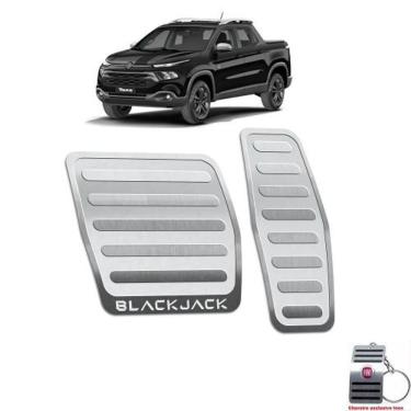 Imagem de Pedaleiras Em Aço Inox Fiat Toro Blackjack Prata