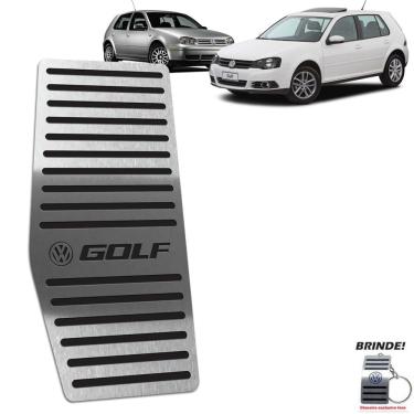 Imagem de Descanso de Pé Em Aço Inox Preto Volkswagen Golf 1999 A 2013
