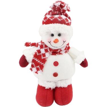 Imagem de Pelúcia de Natal Papai Noel/Boneco de Neve Natalino Decorativo 20cm - Festive