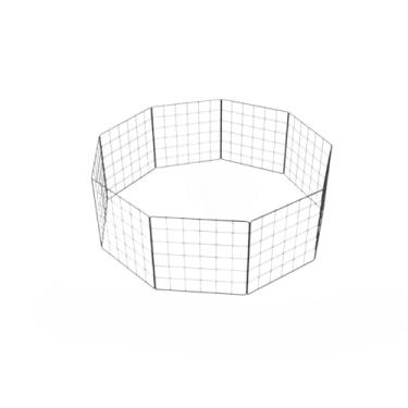 Imagem de Cercado Pet 30x30 Grade Preta Reforçado(6,Branco)