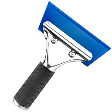 Imagem de Limpador de janela de vidro espelhado GUGUGI com alça antiderrapante para coloração de janela automática, para-brisa, porta de vidro de banheiro, Metal Squeegee