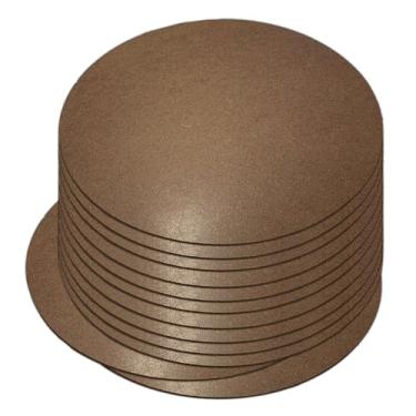 Imagem de Kit com 12 Sousplat Redondo MDF 35 cm para Mesa Posta