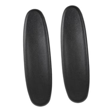 Imagem de YWMJZEU Pacote com 2 Almofadas de Apoio de Braço para Cadeiras de Escritório, Capa de Substituição Universal, Repelente à água, Material PU, Confortável, Style a, Tamanho real