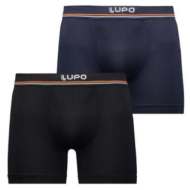 Imagem de Kit 2 Und Cueca Boxer Adulto Sem Costura Lupo Microfibra Alta Qualidad