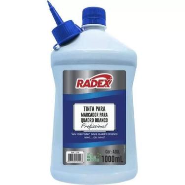 Imagem de Tinta Reabastecedor para Marcador de Quadro Branco 1000ml Radex Azul