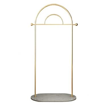 Imagem de Cabide de metal, cabide de chão, quarto, casa, simples, sala de estar, cabide de roupas, cabide interno (cor: dourado, tamanho: 170 x 30 x 100 cm) (ouro 170 x 30 x 100 cm)