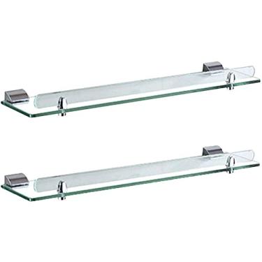 Imagem de WYUYIWH Prateleiras de banheiro Suporte de vidro para banheiro Hardware Pingente Espelho Frontal Objeto Toalheiro de Banheiro Resistente (60 cm)