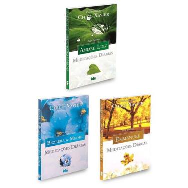 Imagem de Combo de Meditações Diárias com 3 Livros - André Luiz, Bezerra e Meime