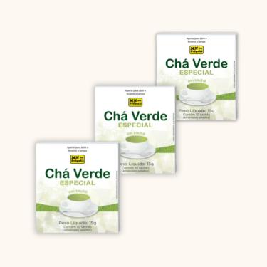 Imagem de Kit 3X: Chá Verde Moído Matchá 10 Sachês MN Food
