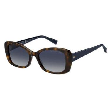 Imagem de Óculos de Sol Tommy Hilfiger 2225/S Marrom Havana Lente Azul-Feminino