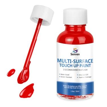 Imagem de Tinta vermelha multisuperfície Apple Red Touch Up Paint Repair para parede, porta, armários, madeira, móveis, eletrodomésticos, azulejo, porcelana, caneta de retoque para geladeiras, lavadoras