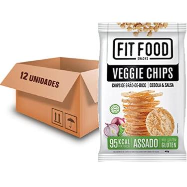 Imagem de Veggie Chips Grão De Bico, Cebola E Salsa 40g FIT FOOD (12X)
