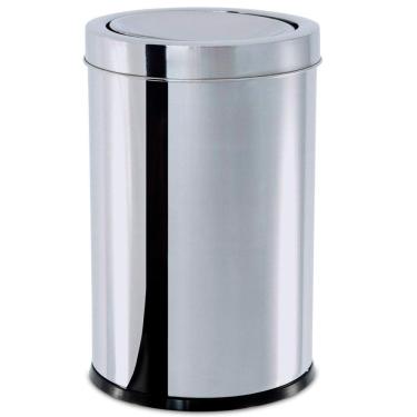 Imagem de Lixeira Brinox 3032/206 Tampa Basculante Inox - 7,8 Litros