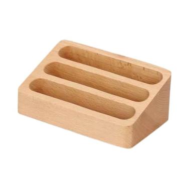 Imagem de KiBcsLic Porta-cartões de visita elegante e para escritório, ideal para exibir seus cartões de visita na mesa.