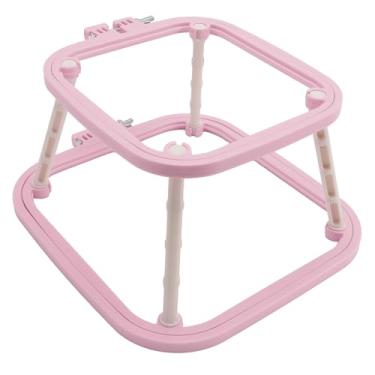 Imagem de KIMISS Bordado de Camada Dupla Ajustável e Suporte Com Aro de Ponto para Bordado - Ferramenta de Suporte de Mesa ABS Integrada para , Costura e Pintura Em Tecido (Roxo claro)