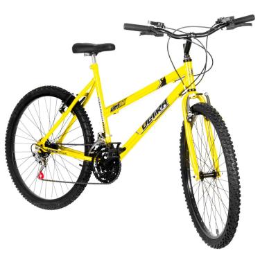 Imagem de Bicicleta de Passeio Ultra Bikes Esporte Aro 26 Reforçada Freio V-Brake – 18 Marchas Amarelo