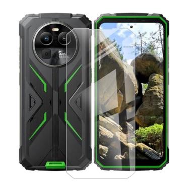 Imagem de WXPPJ [1 pacote de protetor de tela compatível com Blackview BV8100 (6,5 polegadas"), [suporte para impressões digitais] [antiarranhões] [livre de bolhas] HD transparente protetor de tela de vidro