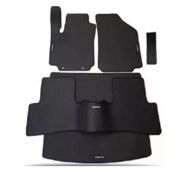 Imagem de Jogo De Tapete Borracha Creta C/ Tras. Interiço De Carro