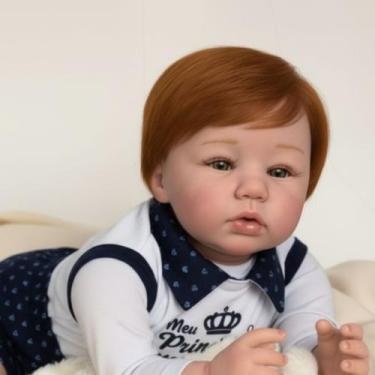 Imagem de Bebê Reborn Realista Lucas, Com Acessórios Inclusos - Mundo Azul e Ros