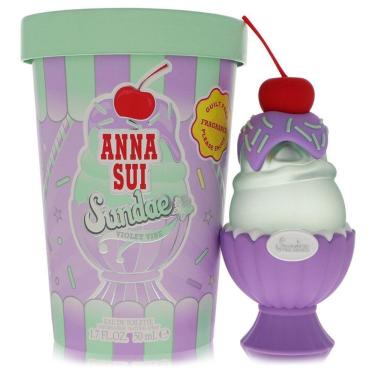 Imagem de Perfume Feminino Anna Sui Sundae Violet Vibe Eau De Toilette 50 Ml