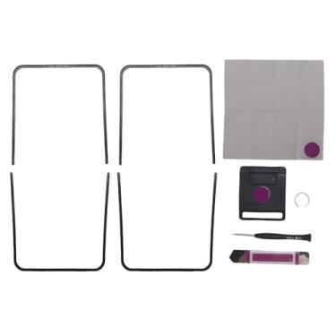 Imagem de Yunseity Acessórios de reparo de moldura LCD, 2 conjuntos de substituição para Z Flip 5 5G F731, suprimentos de reparo de moldura de tela de telefone com kit de ferramentas de fácil instalação