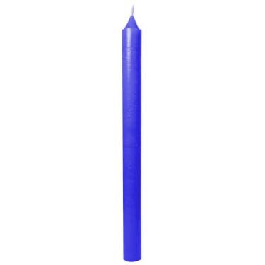 Imagem de Vela Azul Ogum Prosperidade Sucesso 19cm Queima 6 Horas - Mandala