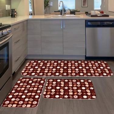 Imagem de Passadeira Cozinha，Tapete Antiderrapante Cozinha，Kit De 3 Tapetes para Melancias Sementes，Vida Criativa(13)