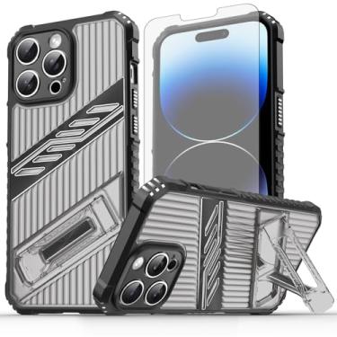 Imagem de Asuwish Capa de celular para iPhone 14 Pro Max 6,7 polegadas com protetor de tela de vidro temperado e acessórios de suporte rígido iPhone14promax 5G i Phone14Max Plus iPhone14 ProMax Mulheres Homens