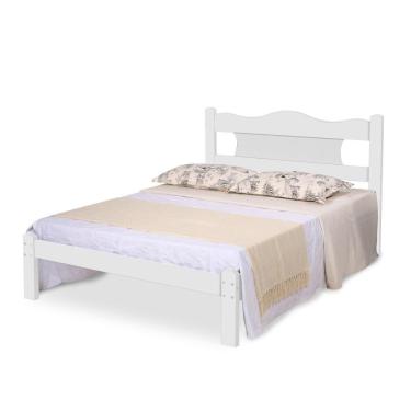 Imagem de Cama Casal Com Cabeceira Bell Branco