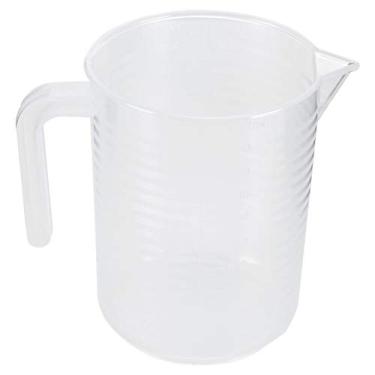 Imagem de Fayelume Copo medidor com tampa, copo medidor de plástico de 1000 ml, jarro medidor de líquido com alça, balde de óleo para cozinha e barra de cozimento