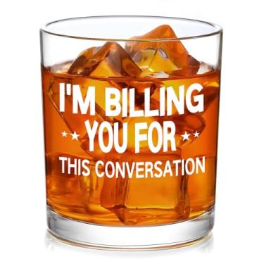 Imagem de Lawyer Gifts, I'm Billing You for This Conversation Copo de uísque 283 g, Presentes de Formatura para Estudantes de Direito, Presente de Natal para Advogado, Colega de Trabalho, Advogado, Advogado