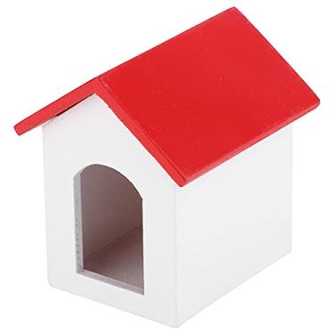Imagem de Hztyyier Casa de Bonecas de Madeira Canil Realista Casa de Animais de Estimação Modelo Em Miniatura para de Bonecas 1:12 Fingir Brincar Acessório de Brinquedo para Entusiastas e Artesanato Material:
