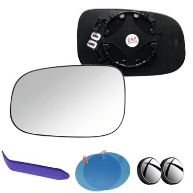 Imagem de EAP Vidro de espelho de motorista compatível com Volvo S40 S60 S80 C30 C70 V50 V70, aquecido sem escurecimento automático, 30716480 30716481