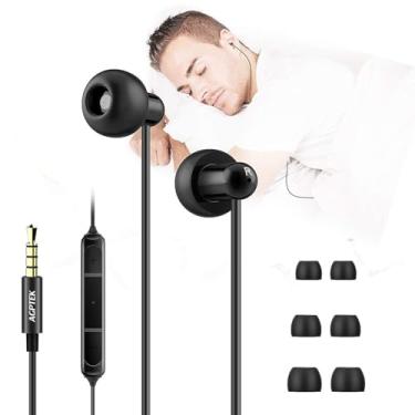 Imagem de AGPTEK fones de ouvido para dormir, fones de ouvido intra-auriculares para dormir com 3 tamanhos de silicone macio ultraleve, isolamento de ruído, perfeito para dormir, insônia, dormir