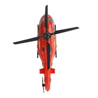 Imagem de Mini Helicóptero de Resgate, Vermelho, 32 cm de Comprimento, Hélices Giratórias, Brinquedo Educativo para Crianças, Design Autêntico de Aeronave de Emergência