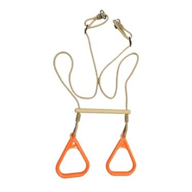 Imagem de KiBcsLic Argolas de ginástica, argolas para treinamento físico, equipamento de fitness para uso interno e externo, de tração, trapézio e barra de balanço.