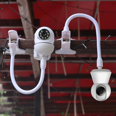 Imagem de 1 peça suporte de câmera flexível protable para monitor de bebê, suporte para câmera, sem perfuração, dobrável, com clipe, 41 cm