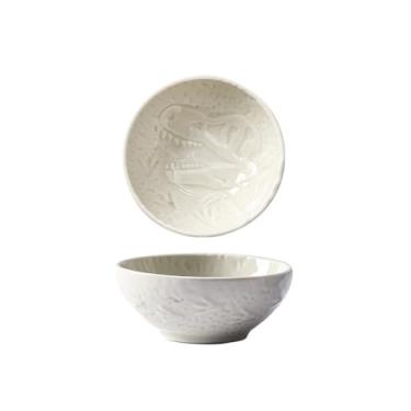 Imagem de Tigela para molho Prato de cerâmica retrô para churrasco, pratos para sushi, molho soja, prato para lanche mesa(Branco)