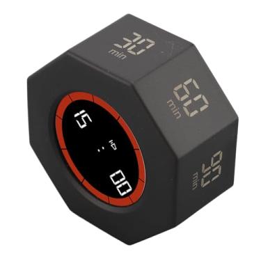 Imagem de RiToEasysports Temporizador de Cubo de Produtividade USB-C Recarregável 7 Cronômetro de Contagem Regressiva Predefinido Com Operação Flip Design Compacto para Cozinha de Estudo de Escritório (#12)