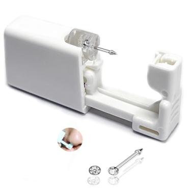 Imagem de Kit de pistola de perfuração de nariz autopiercing de nariz kit de pistola de segurança para piercing de nariz, pistola de perfuração de orelha própria