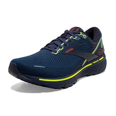 Imagem de Brooks Tênis de Corrida Masculino Ghost 14 Neutral, Titan/Tomate Cereja/Vida Noturna, 10.5